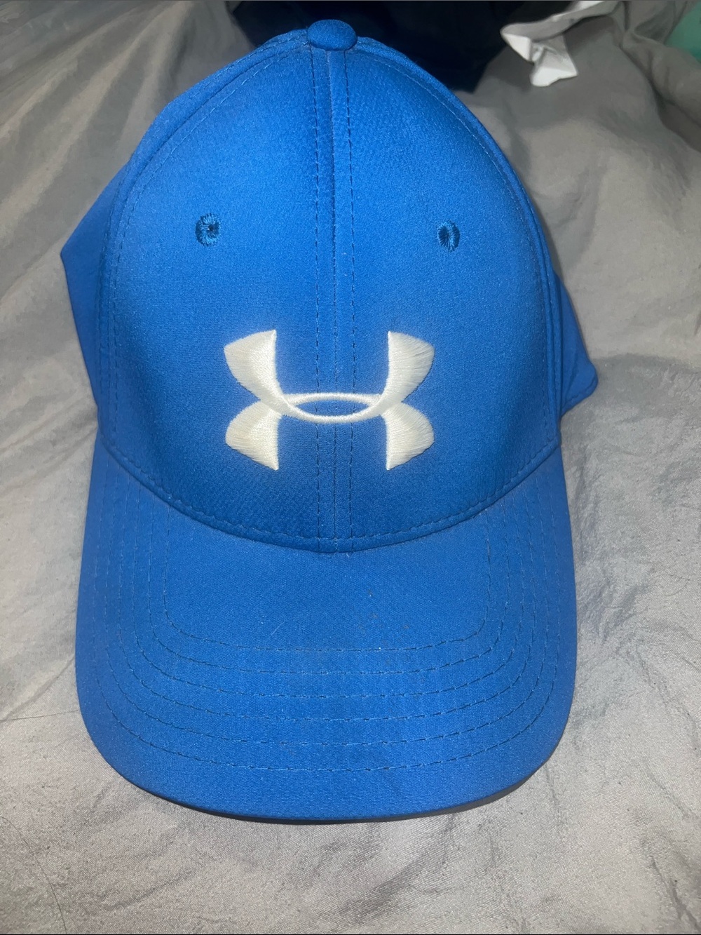 Under Armour Bright Blue Baseball Cap with White Logo